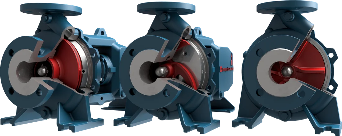 Centrifugal pump cutaways